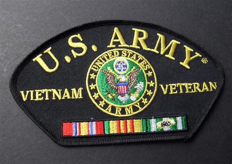 Us Army Vietnam Veteran Embroidered Cap Shoulder Patch 525 X 3 Inches
