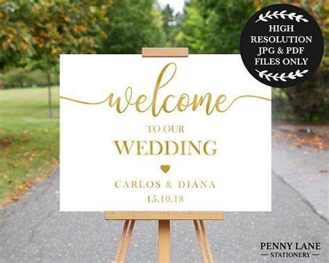 See more ideas about wedding welcome board, wedding, wedding welcome. Welcome to our Wedding Sign, Gold Wedding Welcome Sign ...