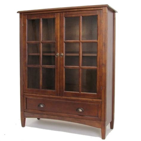There are glass doors for billy, but having decided we did not like the aluminium. 1 Shelf Barrister Bookcase with Glass Door in Brown - 9122