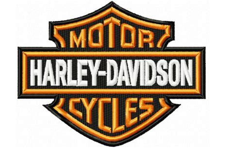 Harley Davidson Embroidery Design ⋆ 5 Sizes 9 Formats Blu Cat Red Dog