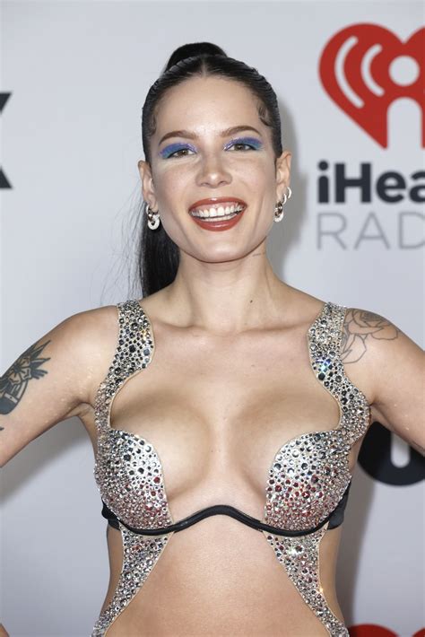 Photo Halsey Barely There Look More Stars Iheart Radio Music Awards 42