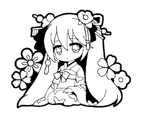 Hatsune Miku Coloring Pages - Coloring Home