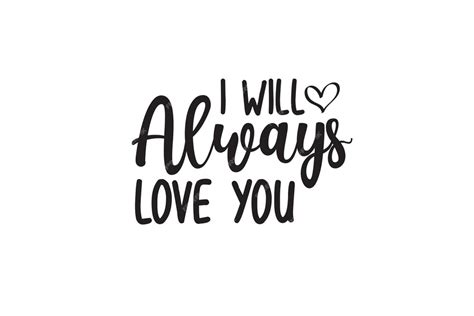 Premium Vector I Will Always Love You Svg