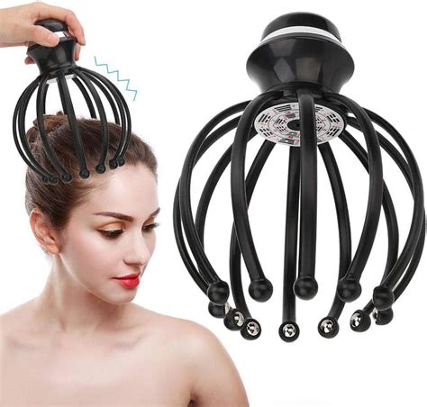 head massager electric vibration scalp massager head scratcher with 2 vibration modes and auto