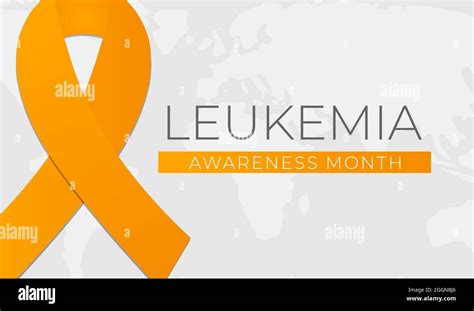 Leukemia Cancer Awareness Month Background Illustration Banner Stock