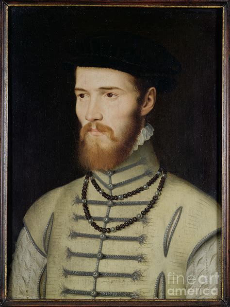 Portrait Of A Man Possibly Don John Of Austria Painting By Francois
