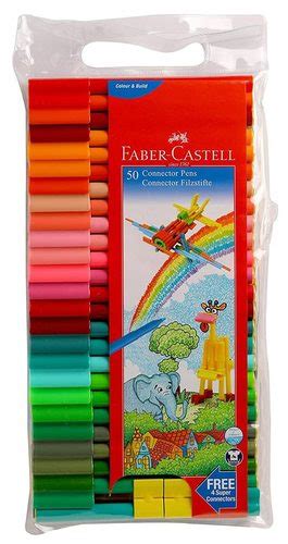 Faber Castell Connector Pen Set Pack Of 50 Assorted At Best Price