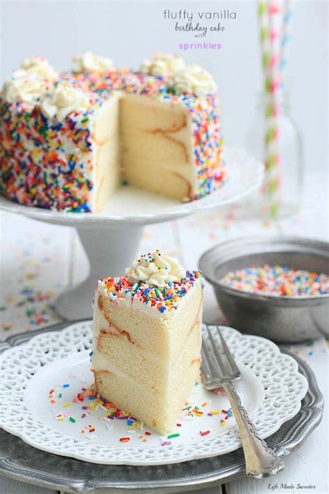 If you have only one cake recipe in your repertoire vanilla wedding cake. Fluffy Vanilla Birthday Cake with Sprinkles - Best Recipe ...