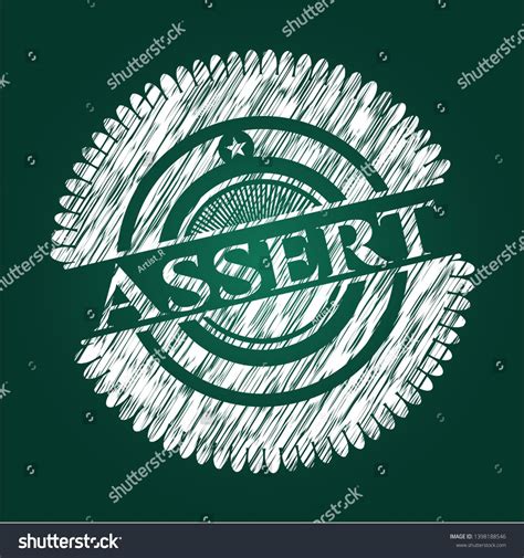 Assert With Chalkboard Texture Vector Illustration Detailed Ad Affiliate Texture