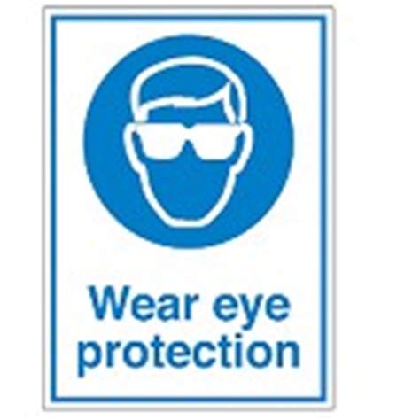 910806 Safety Sign Wear Eye Protection Markertech Uk