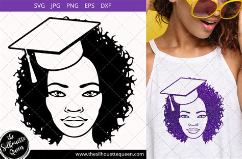 Graduated Afro Woman With Curly Bob Graphic By Thesilhouettequeenshop