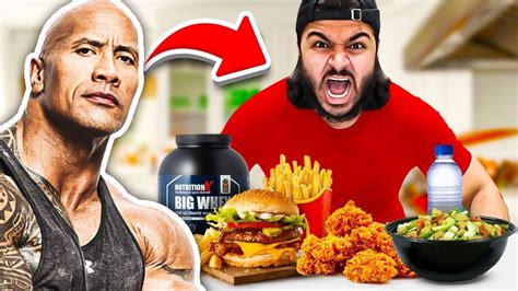 I Trained And Ate Like The Rock For 24 Hours Youtube