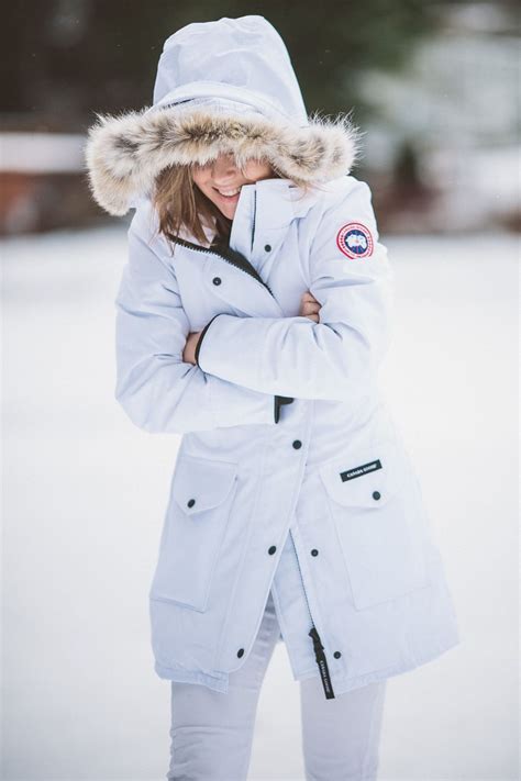 Total White In Canada Goose Trillium Parka Thecablook By Darya Canada Goose Women Canada