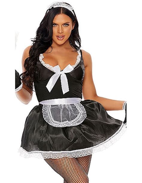 Forplay Domesticated Delight Sexy French Maid Costume Ml