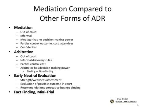 adr ip mediation      works   draft adr provis
