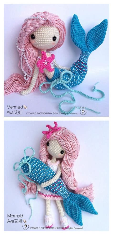 Crochet Amigurumi Mermaid Doll Pattern Jump On Board The Mermaid