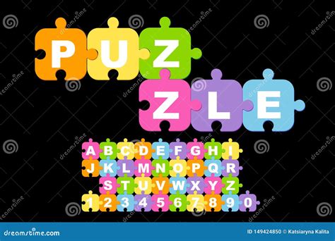 Puzzle Font Stock Vectors Royalty Free Puzzle Font Illustrations 58a