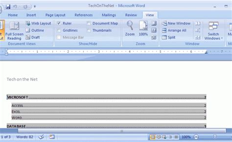How To Show Hide The Ruler In Microsoft Word Otosection