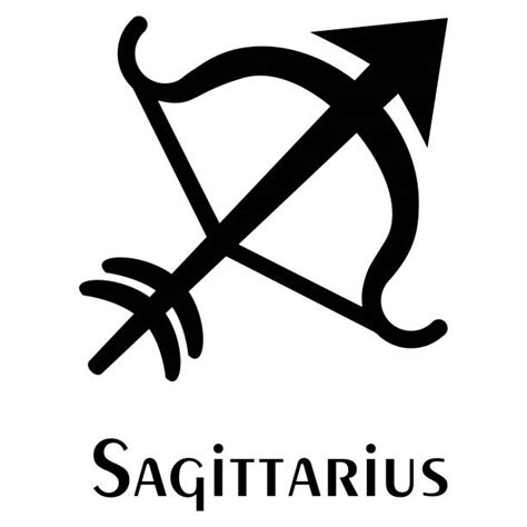 Sagittarius Logo Silhouettes Illustrations Royalty Free Vector