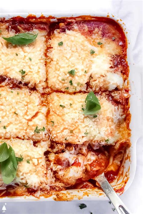 Cauliflower Lasagna Easy Healthy Lasagna Little Pine Kitchen