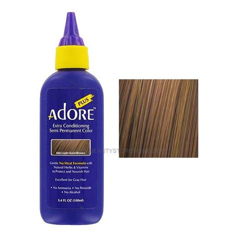 Find great deals on ebay for permanent hair light golden brown. Adore Plus Light Gold Brown 360 Semi-Permanent Hair Color ...