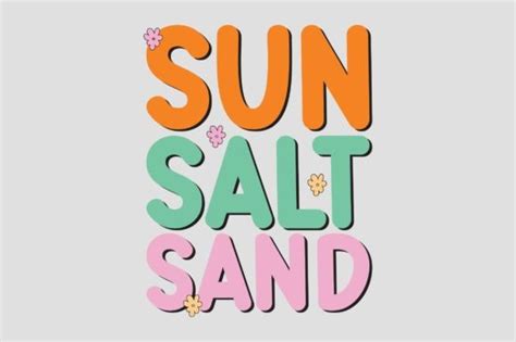 Retro Summer Sun Salt Sand Graphic By Design Bundle · Creative Fabrica