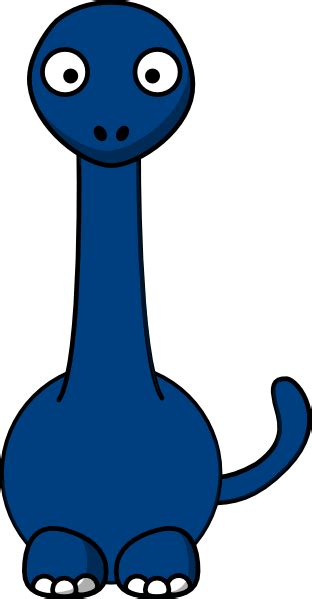 Blue Dinosaur Clip Art At Clker Vector Clip Art Online Royalty