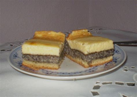 Mohnkuchen mit Schmand und Vanillepudding von Tüller Chefkoch