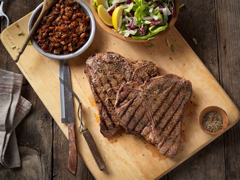 My local grocery store has a selection of fresh organic meat that is also. Rocky Mountain Grilled T-Bone Steaks with Charro-Style Beans | Beef Loving Texans