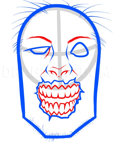 How To Draw A Zombie Face Step By Step Drawing Guide By Dawn Dragoart
