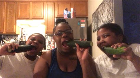 Attempts To Eat The Whole Cucumber Challenge Youtube