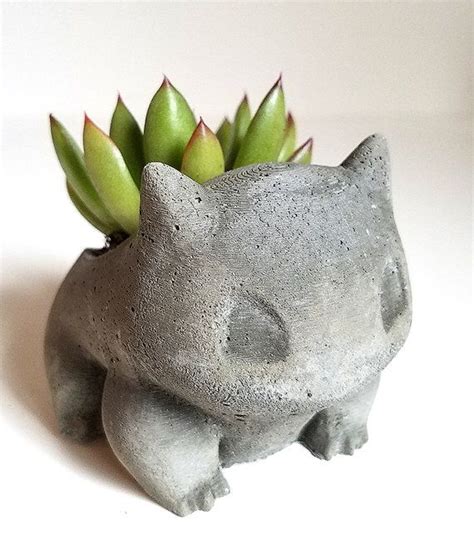 Bulbasaur Planter Choose From With Plant Or By Thegreenones Succulent