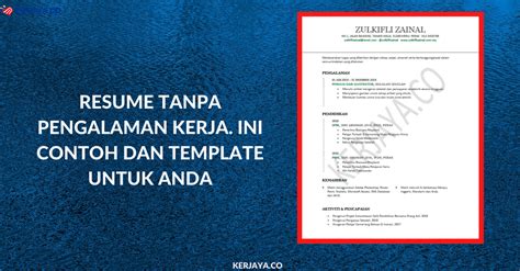 Contoh Resume Yang Lengkap Dalam Bahasa Melayu Infoupdate Org