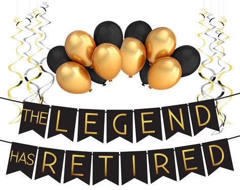 The Legend Has Retired Retirement Decoration Pack Retirement Party