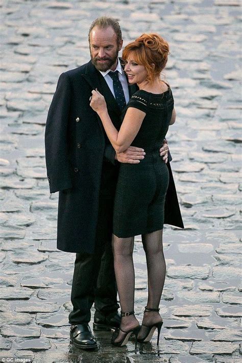 Mwah Sting Was Still Seen Kissing Another Woman Mylène Farmer On Thursday Morning Although