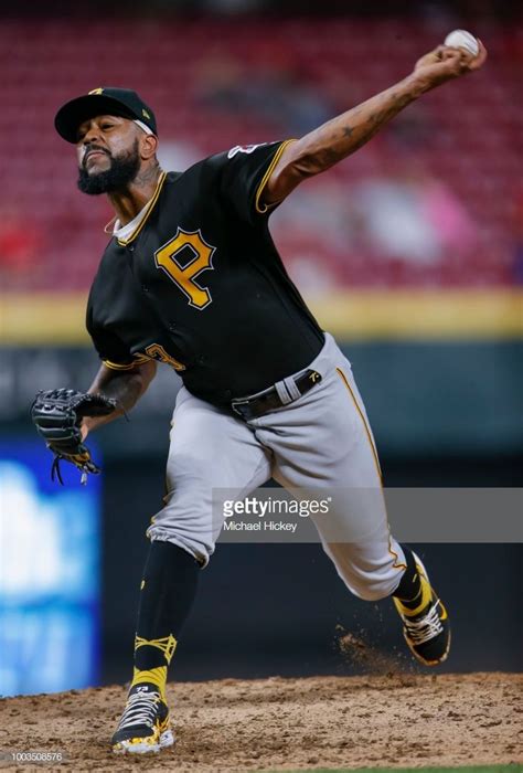 Felipe Vazquez Of The Pittsburgh Pirates Pitches In The Ninth Inning