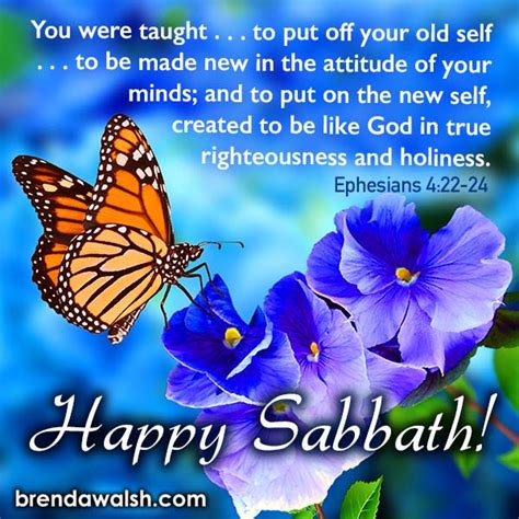 Happy Sabbath Brenda Walsh Scripture Images