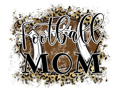 Cheetah Print Football Mom Transparent Png For Instant Download