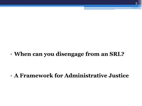 ppt srls and procedural fairness developing an administrative justice framework powerpoint