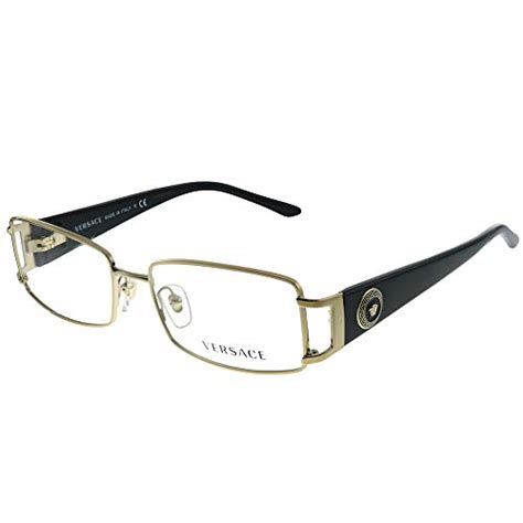 Versace Ve 1163m 1252 Pale Gold Metal Rectangle Eyeglasses 52mm Wantitall