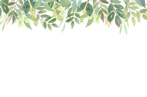 Green Leaves Frames Foliage Clipart Greenery Wedding Etsy Wallpaper