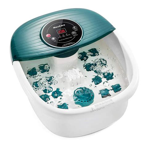 Maxkare Foot Spa Bath Massager With Heat Bubbles And Vibration