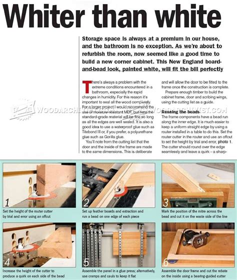 Bathroom Corner Cabinet Plans • WoodArchivist