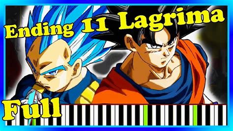 Lagrima Piano Cover Full Version Synthesia Tutorial. Dragon Ball Super