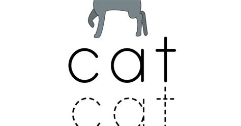 Learn And Practice How To Spell The Word Cat Using This Printable