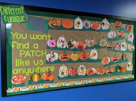Fall Bulletin Board Pumpkinpatchbulletinboard Pumpkin Patch Board For
