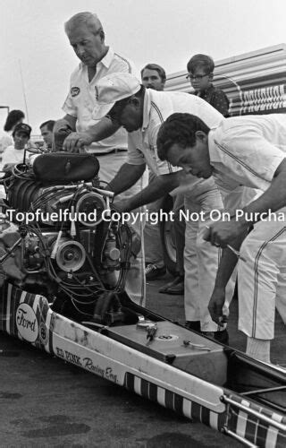 Don Snake Prudhomme Lou Baney Ed Pink Shelby Supersnake 1967 8x12 Nhra