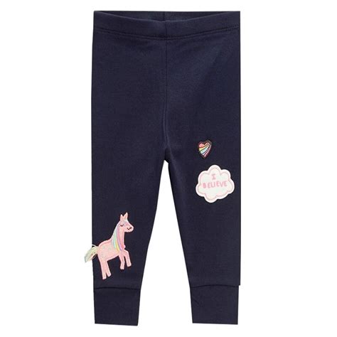 Jumping Meters New Girls Legging Pant Unicorn Applique Animals Trouser