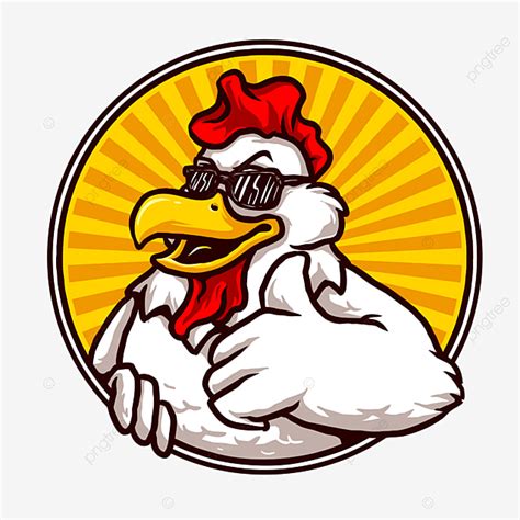 Cool Chicken Clipart Png Images Cool Funny Chicken Mascot Design