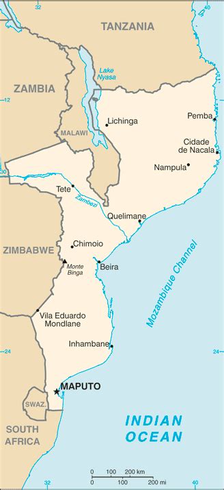 Download fully editable maps of mozambique. Map of Mozambique